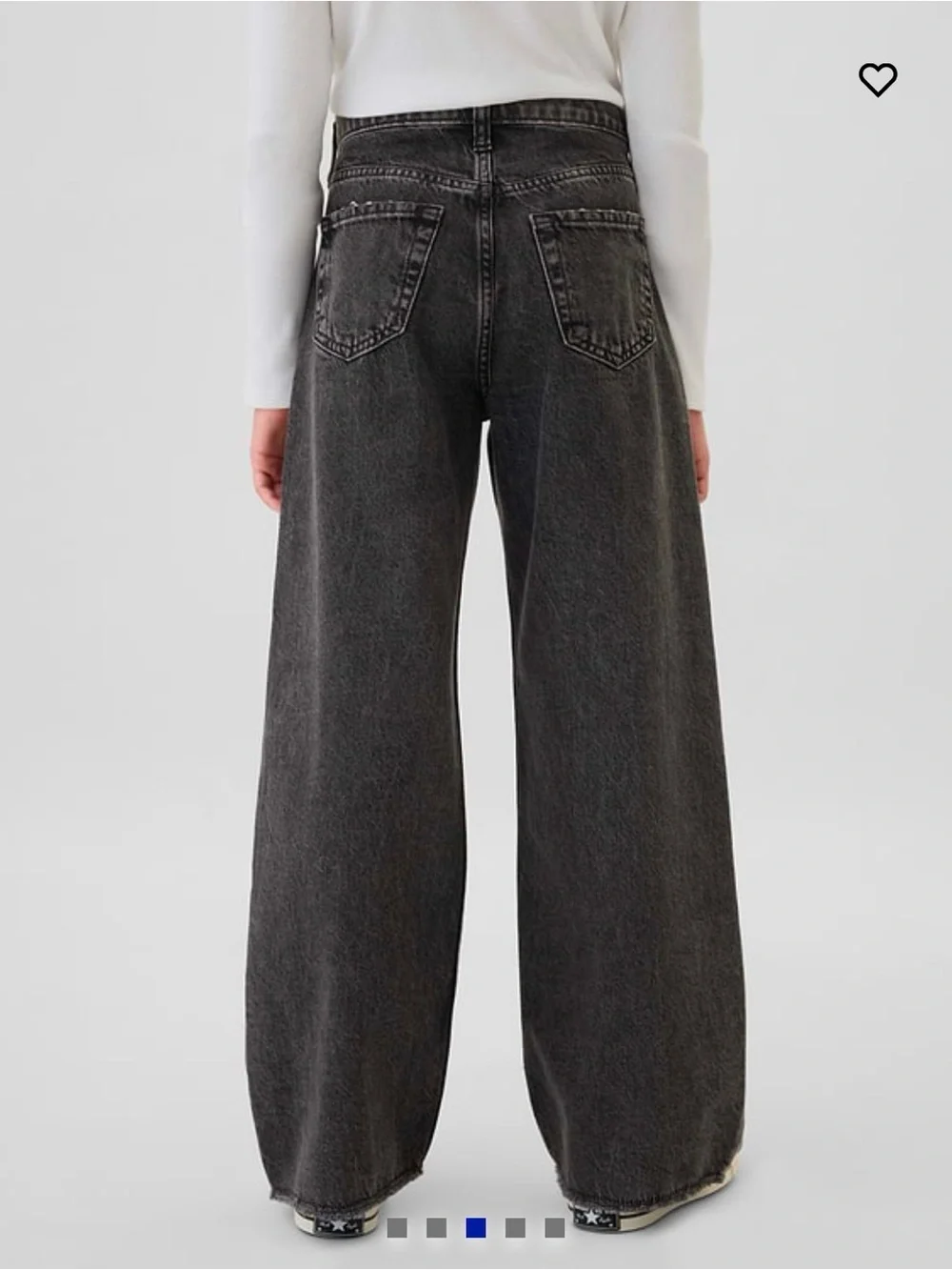 GAP Kids Low Rise Stride Wide-Leg Jeans (12 Slim)
